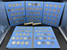 Jefferson Nickel Partial Books including Silver War Nickels & 2 Rolls