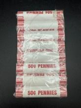 1968 Rolled Lincoln Head Cents 8 Rolls Total