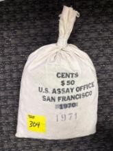 50$ U.S. Mint 1971 San Francisco Lincon head cent