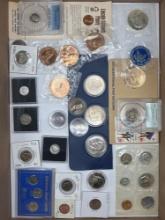 Collectors grouping of silver and non silver U.S. coins and medals