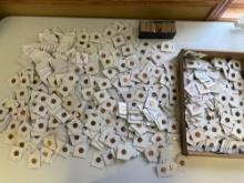 Large Grouping Lincoln head cents, wheat Pennies, steel cents, modern cents