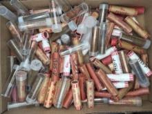 Large grouping of rolled Lincoln head cents