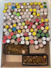 Assortment of rolled Lincoln head cents