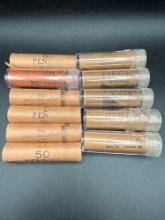 11 original rolled Chase Manhattan Bank 50 cent rolls of Lincoln head cents