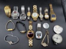 Assortment of womens and mens wrist watches
