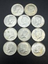 40% Silver Kennedy Half Dollars bid x 11