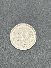 1881 3 Cent piece
