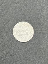 1853 3 cent silver