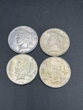 (4) silver dollars