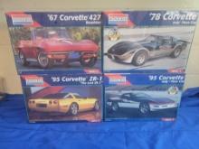 4 SEALED Monogram Corvette Car Model Kits 1967 1978 1995
