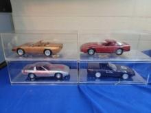 4 Plastic 7 inch Corvette Museum Promo Cars Limited