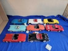 8 Franklin Mint Danbury Mint Revell Die-Cast Cars As-Is
