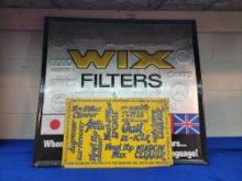 2 Car Related Advertising Signs Tin Wix Filters Metal Gail Detailing