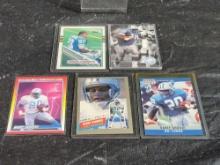 1989 Topps Traded Football Barry Sanders RC Rookie Card plus