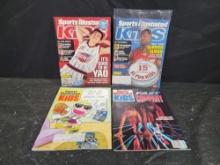 4 SI Sports Illustrated for Kids Magazines w Cards