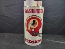 Vintage Washington Redskins metal tin Waste Basket Trash Can