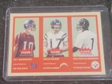 2004 Fleer Football Ben Roethlisberger Eli Manning Philip Rivers RC