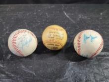 Vintage Joe DiMaggio Baseball 2 Autographed Balls