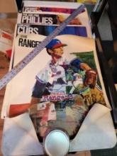 4 1968 1971 Baseball Posters Reds Cubs Phillies