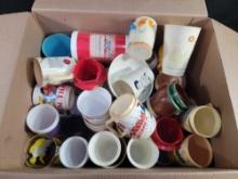 Big Box Character Mugs Drinking Glasses Premiums Vintage