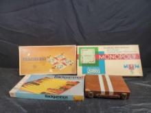 1961 Monopoly Game 2 Backgammon 1 Parcheesi Games