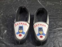 1966 Vintage Batman Childs Slippers Shoes NICE