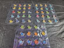 52 Mattel Redline Hot Wheels Cars Metal Badges