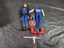 Vintage Ideal Captain Action w Captain America Outfit