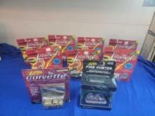 9 Johnny Lightning Cars MOC Vicious Vette Corvette Pewter