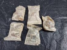 5 Vintage Flying Saucer Cereal Premiums MIP 1960s-70s