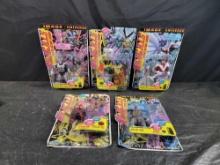 5 1995 Playmates Wild CATS C.A.T.S Action Figures MOC