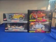 4 1:18 Scale American Muscle 1932 Ford Street Rods MIB