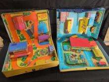 Matchbox City case set and Hotwheels Action city set