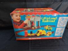 Fisher Price Lift and Load Railroad set, almost new in box