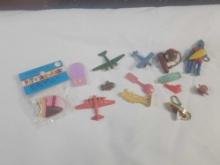 Assorted Premiums Key Chain Puzzles Cracker Jack metal Airplanes