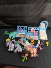 1980s Hasbro My Little Pony figures and accessories