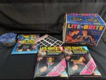 Hasbro lite-brite with original box, pins and patterns