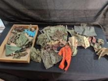 Vintage GI Joe Tents, Uniforms, Clothes and Ponchos