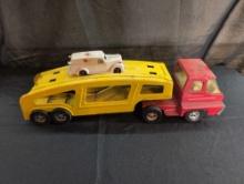 Vintage press steel car hauler, made in Canada