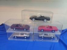 5 Plastic Corvette Promo Promotional Cars 1980s