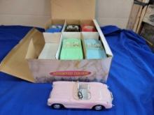 Boley Full Case 7 inch plastic 1953 Corvette 12 Cars