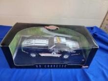 Hot Wheels 1:18 1969 Corvette 5 Autos Larry Wood + MIB