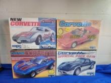 4 MPC Corvette Model Kits SEALED Custom 1978 Indy Pace Car 1988