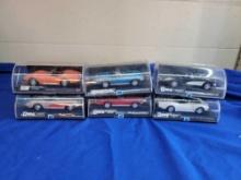6 New-Ray Toys 4 1/2 inch Die-Cast Corvette Cars MIB