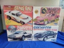 4 MPC Corvette Model Kits SEALED Dragon Vette 1978 +
