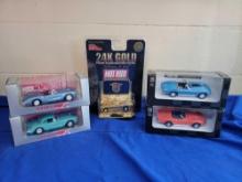 5 Die-Cast Corvette Cars Vitesse New-Ray Racing Champions