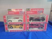 4 Revell 1:24 Scale Die-Cast Corvette 1963 and ZR-1 Cars