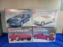 4 AMT Model Kits SEALED Corvette 1953 1995 1997 +