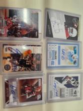 6 assorted sports cards