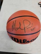 Mark price signed basketball, cert